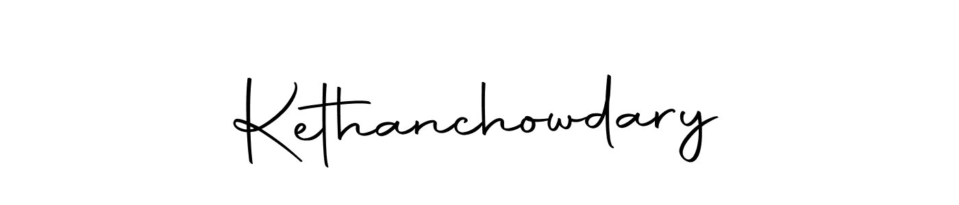 How to make Kethanchowdary name signature. Use Autography-DOLnW style for creating short signs online. This is the latest handwritten sign. Kethanchowdary signature style 10 images and pictures png