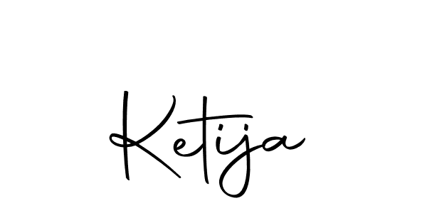 Make a beautiful signature design for name Ketija. With this signature (Autography-DOLnW) style, you can create a handwritten signature for free. Ketija signature style 10 images and pictures png