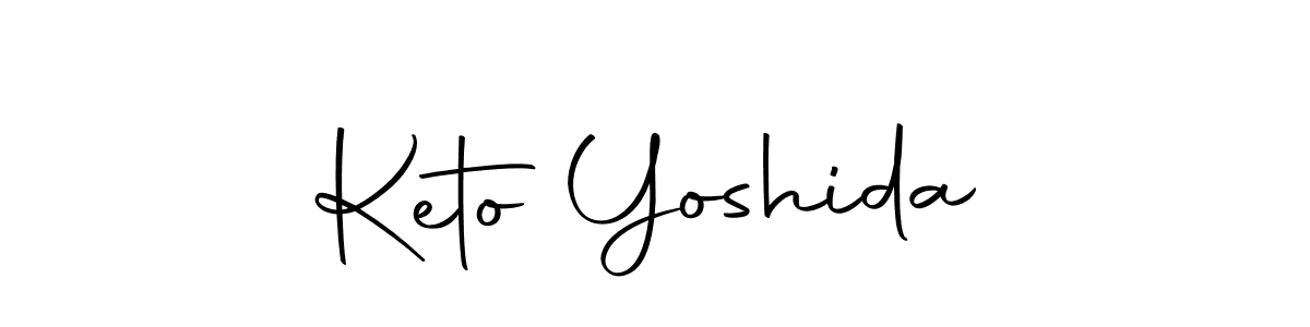 Use a signature maker to create a handwritten signature online. With this signature software, you can design (Autography-DOLnW) your own signature for name Keto Yoshida. Keto Yoshida signature style 10 images and pictures png