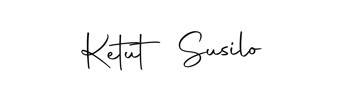 Use a signature maker to create a handwritten signature online. With this signature software, you can design (Autography-DOLnW) your own signature for name Ketut Susilo. Ketut Susilo signature style 10 images and pictures png