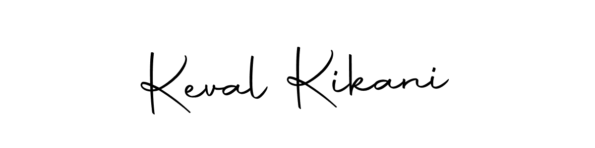 Create a beautiful signature design for name Keval Kikani. With this signature (Autography-DOLnW) fonts, you can make a handwritten signature for free. Keval Kikani signature style 10 images and pictures png