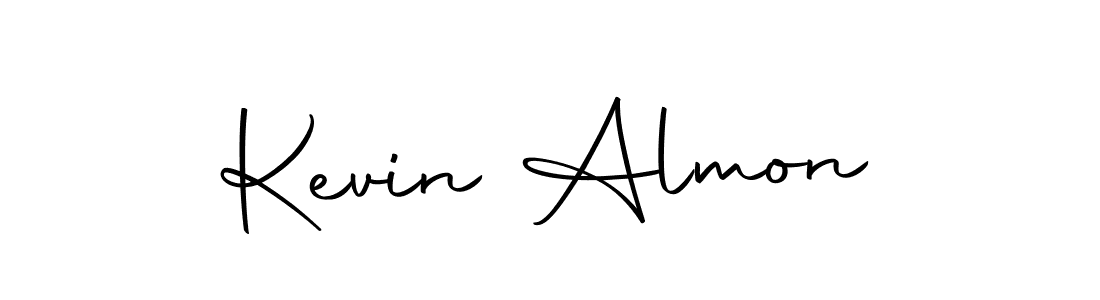 How to make Kevin Almon name signature. Use Autography-DOLnW style for creating short signs online. This is the latest handwritten sign. Kevin Almon signature style 10 images and pictures png