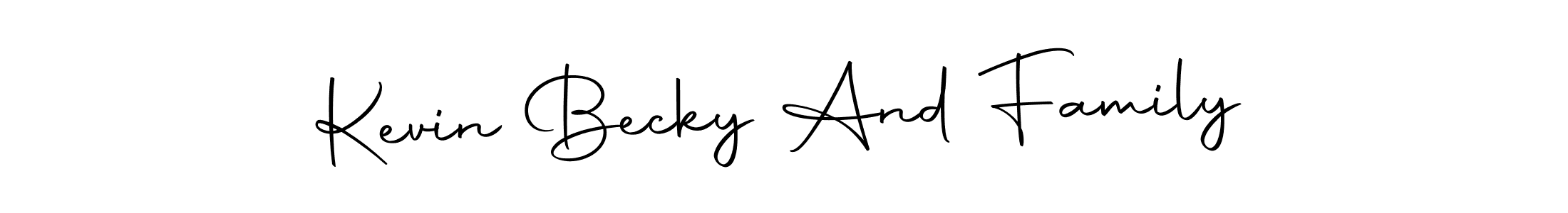 Use a signature maker to create a handwritten signature online. With this signature software, you can design (Autography-DOLnW) your own signature for name Kevin Becky And Family. Kevin Becky And Family signature style 10 images and pictures png