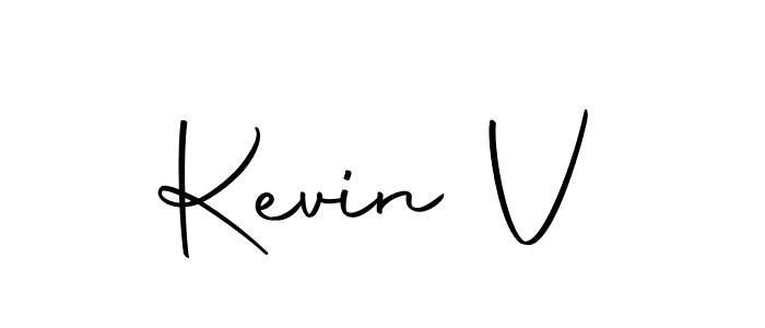 You can use this online signature creator to create a handwritten signature for the name Kevin V. This is the best online autograph maker. Kevin V signature style 10 images and pictures png