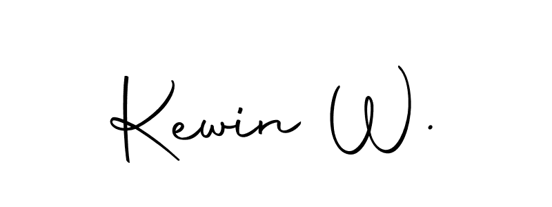 Make a beautiful signature design for name Kewin W.. With this signature (Autography-DOLnW) style, you can create a handwritten signature for free. Kewin W. signature style 10 images and pictures png