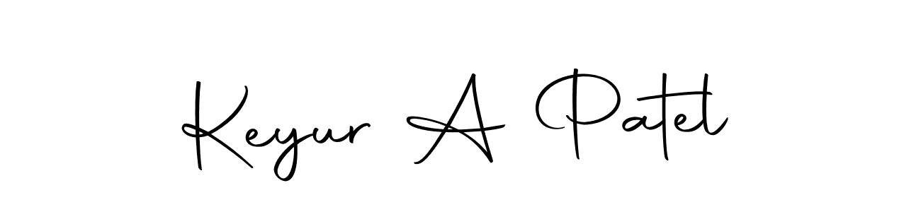 Design your own signature with our free online signature maker. With this signature software, you can create a handwritten (Autography-DOLnW) signature for name Keyur A Patel. Keyur A Patel signature style 10 images and pictures png