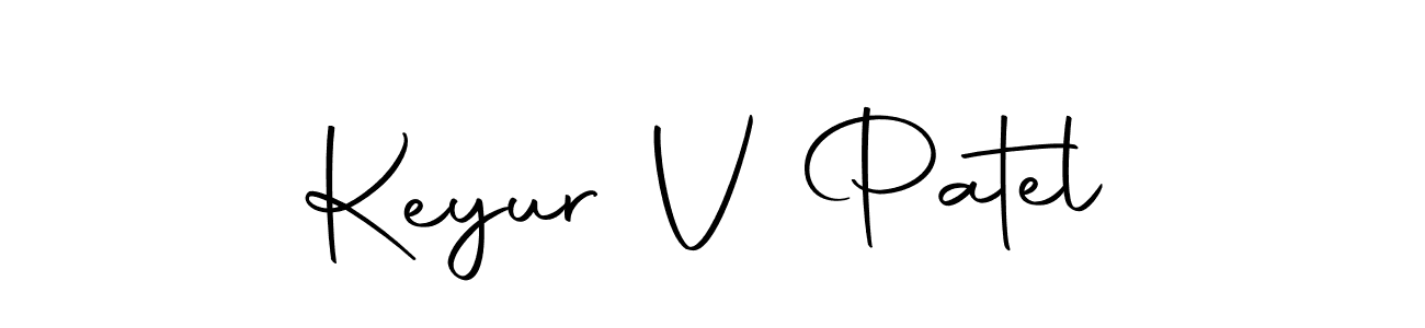 The best way (Autography-DOLnW) to make a short signature is to pick only two or three words in your name. The name Keyur V Patel include a total of six letters. For converting this name. Keyur V Patel signature style 10 images and pictures png