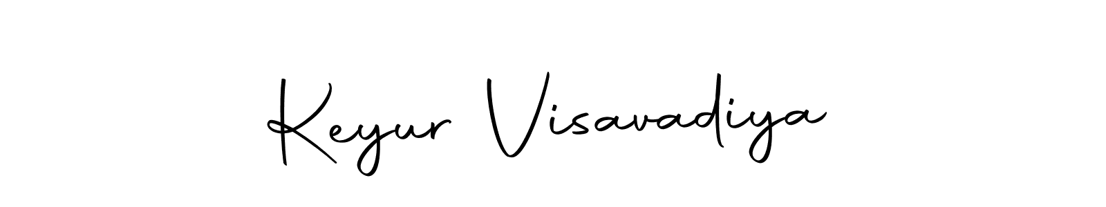 You can use this online signature creator to create a handwritten signature for the name Keyur Visavadiya. This is the best online autograph maker. Keyur Visavadiya signature style 10 images and pictures png