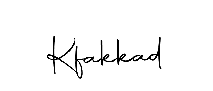 Create a beautiful signature design for name Kfakkad. With this signature (Autography-DOLnW) fonts, you can make a handwritten signature for free. Kfakkad signature style 10 images and pictures png