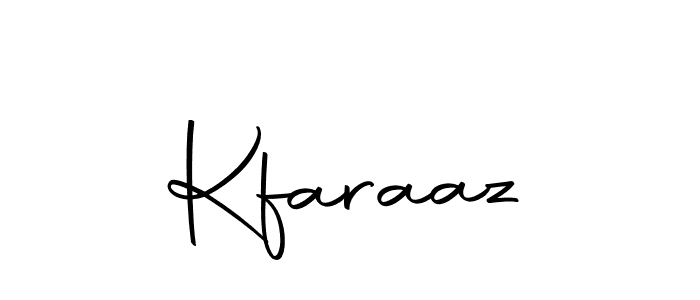 You should practise on your own different ways (Autography-DOLnW) to write your name (Kfaraaz) in signature. don't let someone else do it for you. Kfaraaz signature style 10 images and pictures png