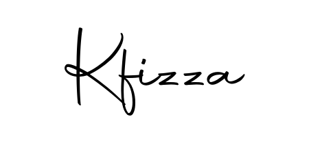 Create your official email sign-off with Kfizza name in Autography-DOLnW style. Crisp, clean, and perfectly legible across all screens. Kfizza signature style 10 images and pictures png