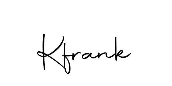 How to make Kfrank signature? Autography-DOLnW is a professional autograph style. Create handwritten signature for Kfrank name. Kfrank signature style 10 images and pictures png
