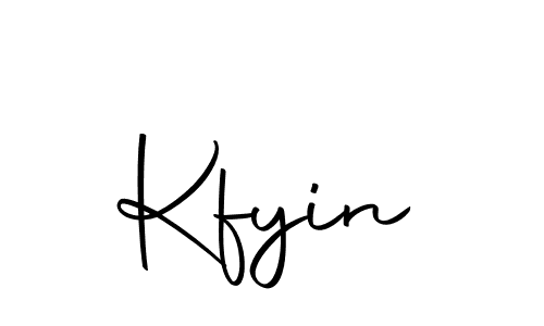 Design your own signature with our free online signature maker. With this signature software, you can create a handwritten (Autography-DOLnW) signature for name Kfyin. Kfyin signature style 10 images and pictures png