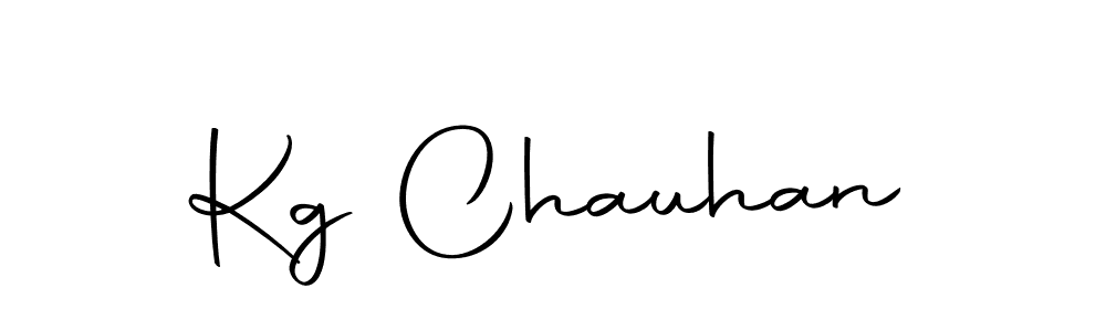 Use a signature maker to create a handwritten signature online. With this signature software, you can design (Autography-DOLnW) your own signature for name Kg Chauhan. Kg Chauhan signature style 10 images and pictures png