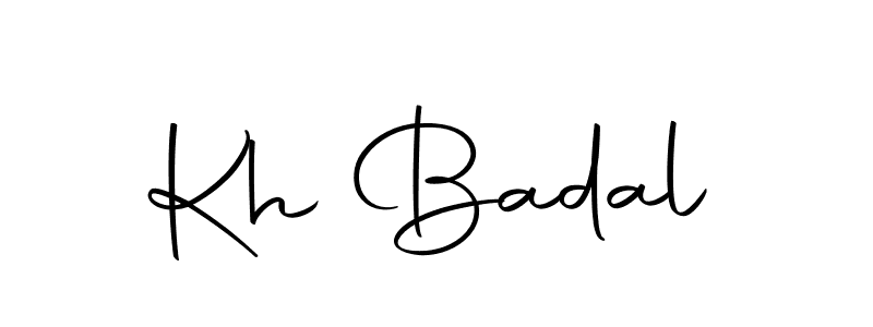 Kh Badal stylish signature style. Best Handwritten Sign (Autography-DOLnW) for my name. Handwritten Signature Collection Ideas for my name Kh Badal. Kh Badal signature style 10 images and pictures png