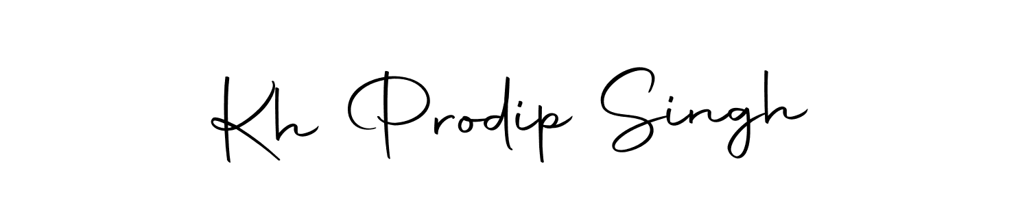 Create a beautiful signature design for name Kh Prodip Singh. With this signature (Autography-DOLnW) fonts, you can make a handwritten signature for free. Kh Prodip Singh signature style 10 images and pictures png