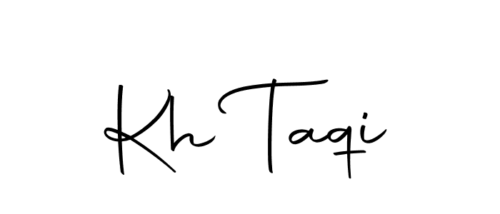 You should practise on your own different ways (Autography-DOLnW) to write your name (Kh Taqi) in signature. don't let someone else do it for you. Kh Taqi signature style 10 images and pictures png