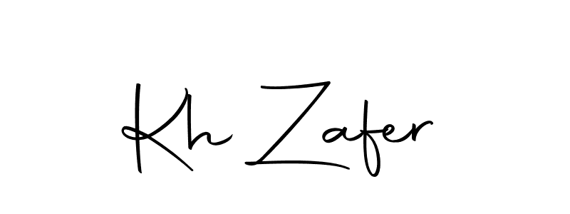 How to make Kh Zafer signature? Autography-DOLnW is a professional autograph style. Create handwritten signature for Kh Zafer name. Kh Zafer signature style 10 images and pictures png