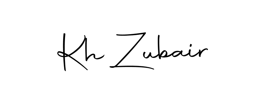 How to make Kh Zubair signature? Autography-DOLnW is a professional autograph style. Create handwritten signature for Kh Zubair name. Kh Zubair signature style 10 images and pictures png