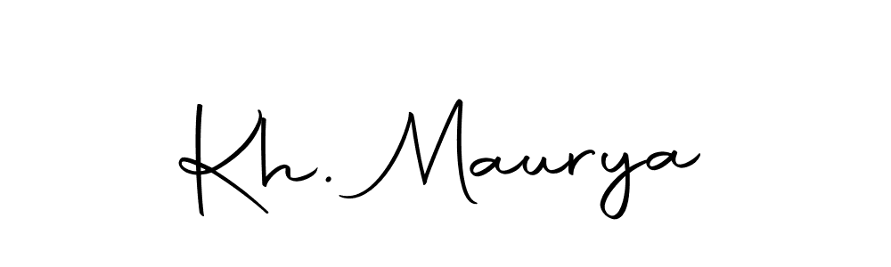Make a beautiful signature design for name Kh. Maurya. Use this online signature maker to create a handwritten signature for free. Kh. Maurya signature style 10 images and pictures png