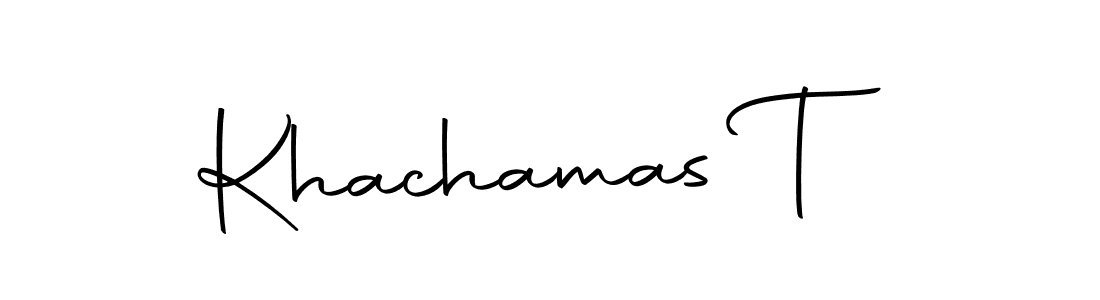 Create a beautiful signature design for name Khachamas T. With this signature (Autography-DOLnW) fonts, you can make a handwritten signature for free. Khachamas T signature style 10 images and pictures png