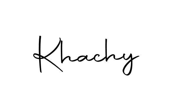 Also we have Khachy name is the best signature style. Create professional handwritten signature collection using Autography-DOLnW autograph style. Khachy signature style 10 images and pictures png