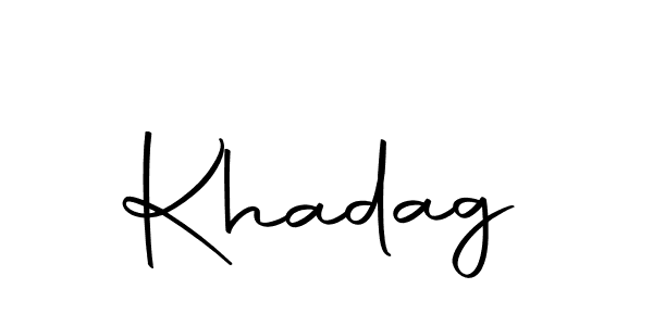 Make a beautiful signature design for name Khadag. With this signature (Autography-DOLnW) style, you can create a handwritten signature for free. Khadag signature style 10 images and pictures png