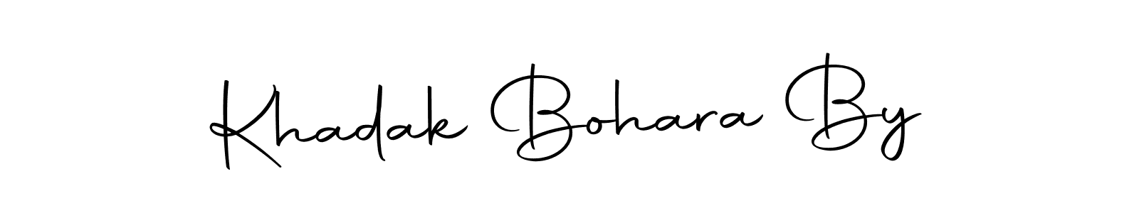 How to make Khadak Bohara By name signature. Use Autography-DOLnW style for creating short signs online. This is the latest handwritten sign. Khadak Bohara By signature style 10 images and pictures png