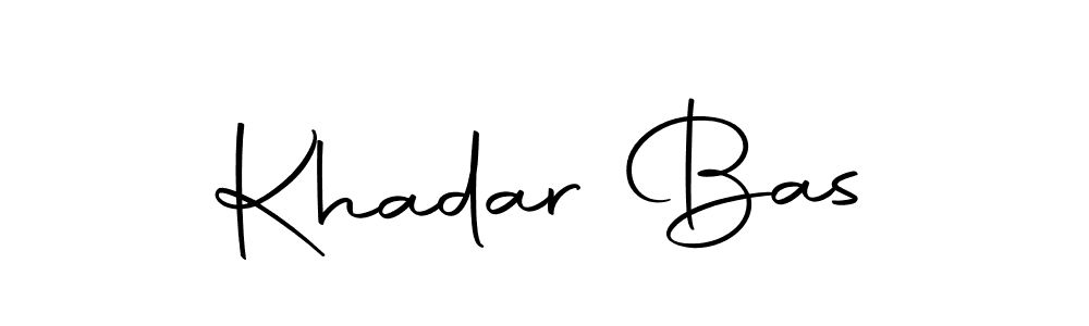 You should practise on your own different ways (Autography-DOLnW) to write your name (Khadar Bas) in signature. don't let someone else do it for you. Khadar Bas signature style 10 images and pictures png