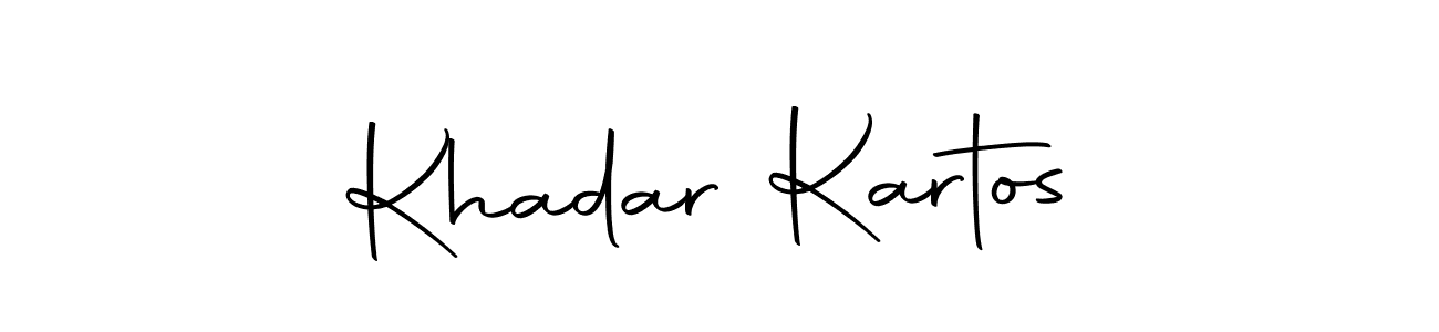 if you are searching for the best signature style for your name Khadar Kartos. so please give up your signature search. here we have designed multiple signature styles  using Autography-DOLnW. Khadar Kartos signature style 10 images and pictures png