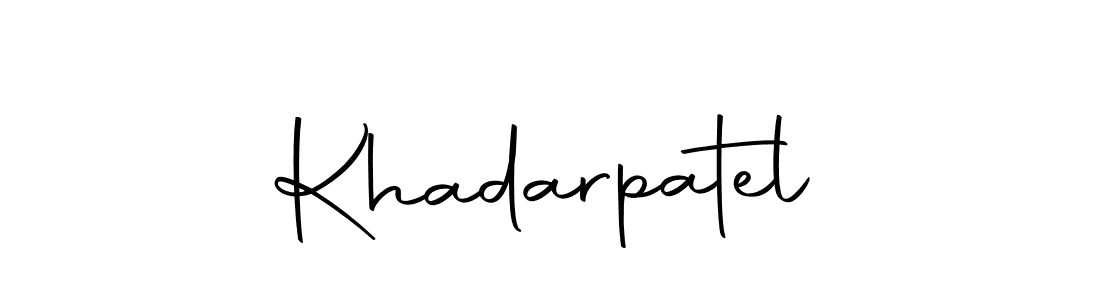 Similarly Autography-DOLnW is the best handwritten signature design. Signature creator online .You can use it as an online autograph creator for name Khadarpatel. Khadarpatel signature style 10 images and pictures png