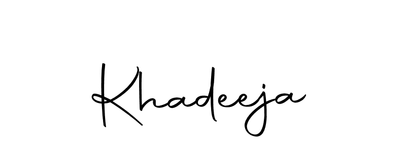 if you are searching for the best signature style for your name Khadeeja. so please give up your signature search. here we have designed multiple signature styles  using Autography-DOLnW. Khadeeja signature style 10 images and pictures png