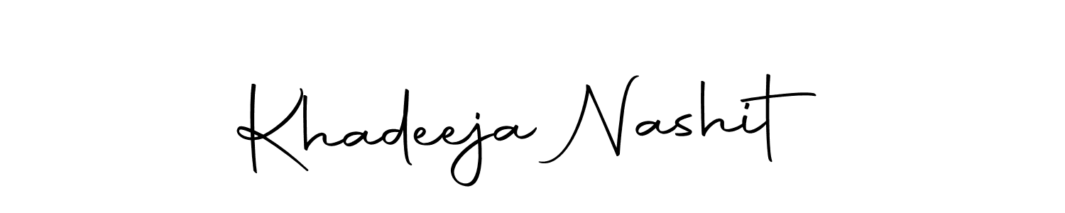 Check out images of Autograph of Khadeeja Nashit name. Actor Khadeeja Nashit Signature Style. Autography-DOLnW is a professional sign style online. Khadeeja Nashit signature style 10 images and pictures png