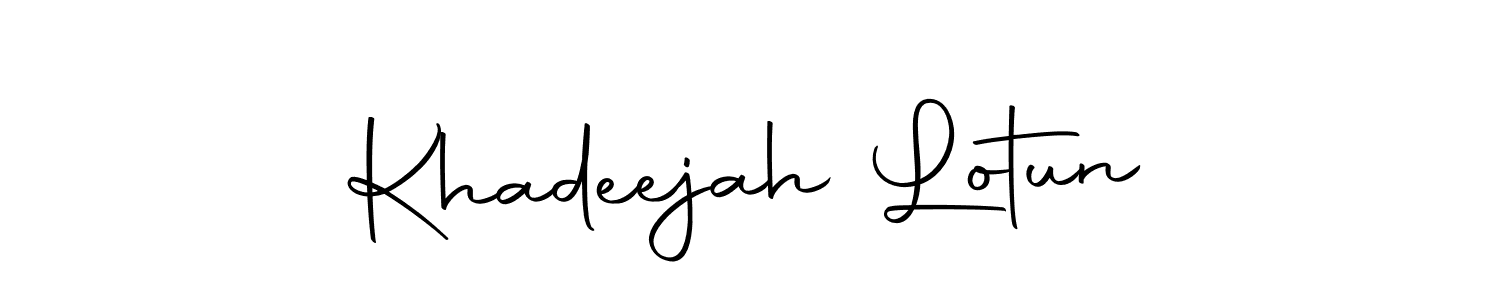 It looks lik you need a new signature style for name Khadeejah Lotun. Design unique handwritten (Autography-DOLnW) signature with our free signature maker in just a few clicks. Khadeejah Lotun signature style 10 images and pictures png