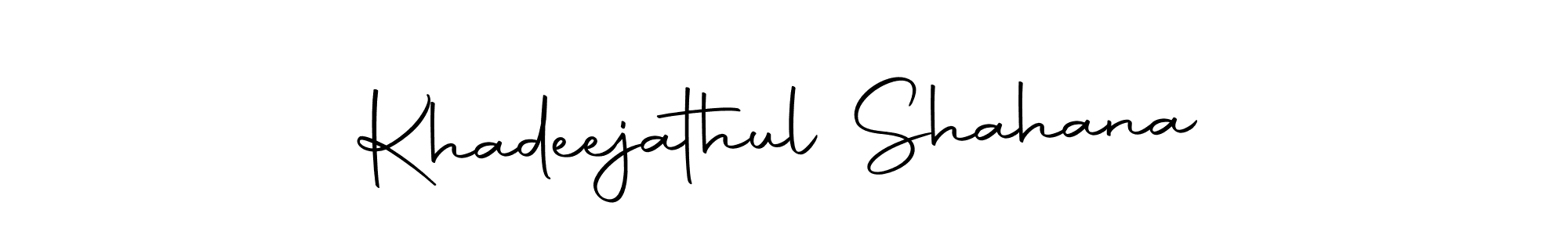 Khadeejathul Shahana stylish signature style. Best Handwritten Sign (Autography-DOLnW) for my name. Handwritten Signature Collection Ideas for my name Khadeejathul Shahana. Khadeejathul Shahana signature style 10 images and pictures png