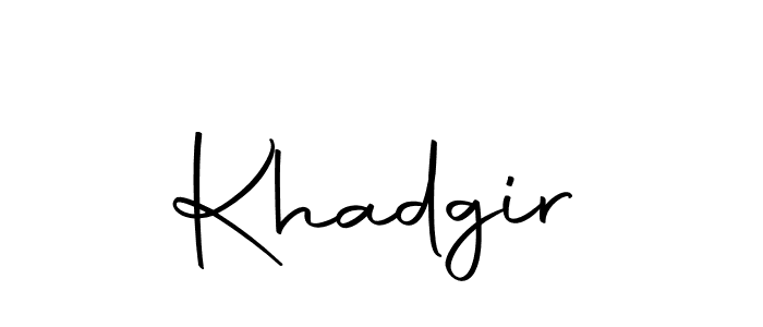 You can use this online signature creator to create a handwritten signature for the name Khadgir. This is the best online autograph maker. Khadgir signature style 10 images and pictures png