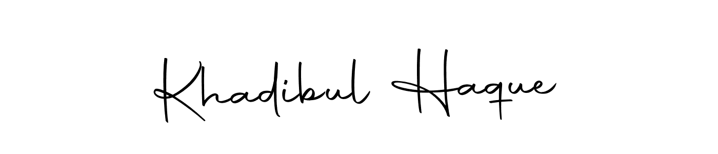 Create a beautiful signature design for name Khadibul Haque. With this signature (Autography-DOLnW) fonts, you can make a handwritten signature for free. Khadibul Haque signature style 10 images and pictures png