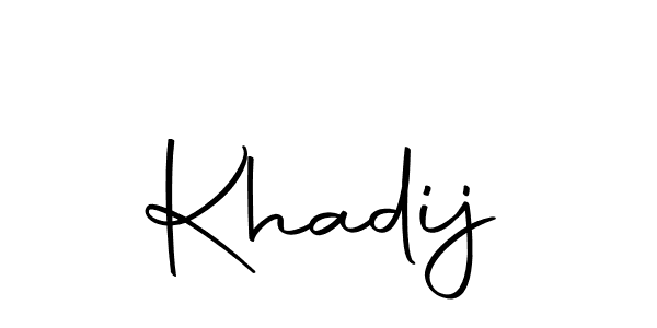 Also we have Khadij name is the best signature style. Create professional handwritten signature collection using Autography-DOLnW autograph style. Khadij signature style 10 images and pictures png