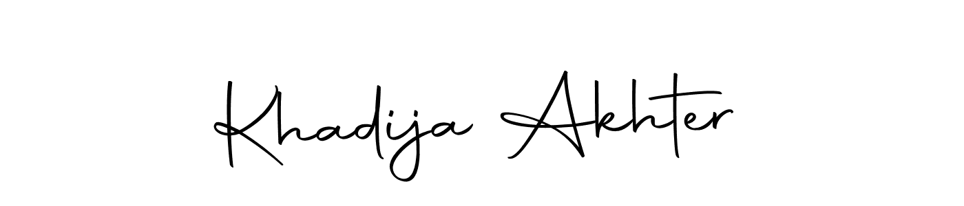 Use a signature maker to create a handwritten signature online. With this signature software, you can design (Autography-DOLnW) your own signature for name Khadija Akhter. Khadija Akhter signature style 10 images and pictures png