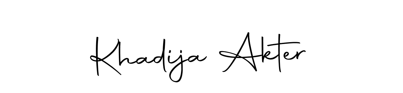 Make a beautiful signature design for name Khadija Akter. With this signature (Autography-DOLnW) style, you can create a handwritten signature for free. Khadija Akter signature style 10 images and pictures png