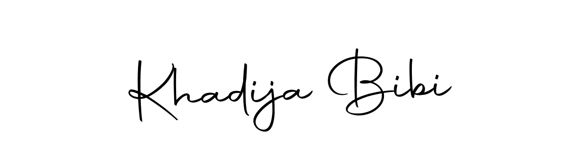 How to make Khadija Bibi signature? Autography-DOLnW is a professional autograph style. Create handwritten signature for Khadija Bibi name. Khadija Bibi signature style 10 images and pictures png