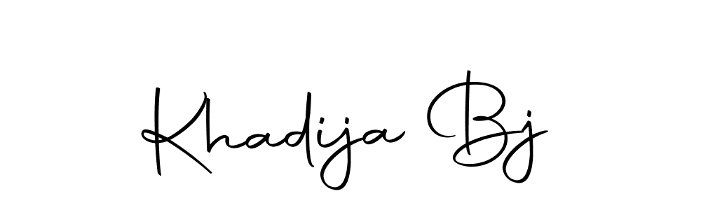 Khadija Bj stylish signature style. Best Handwritten Sign (Autography-DOLnW) for my name. Handwritten Signature Collection Ideas for my name Khadija Bj. Khadija Bj signature style 10 images and pictures png