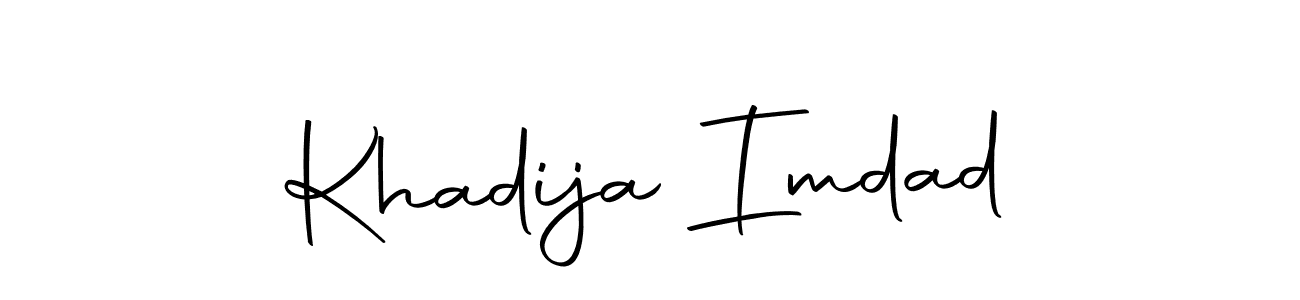 You should practise on your own different ways (Autography-DOLnW) to write your name (Khadija Imdad) in signature. don't let someone else do it for you. Khadija Imdad signature style 10 images and pictures png