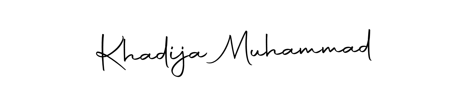 Use a signature maker to create a handwritten signature online. With this signature software, you can design (Autography-DOLnW) your own signature for name Khadija Muhammad. Khadija Muhammad signature style 10 images and pictures png