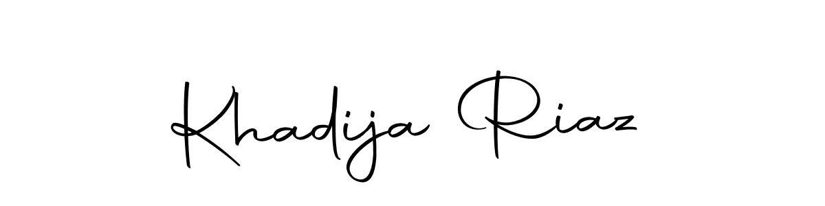 Make a beautiful signature design for name Khadija Riaz. With this signature (Autography-DOLnW) style, you can create a handwritten signature for free. Khadija Riaz signature style 10 images and pictures png