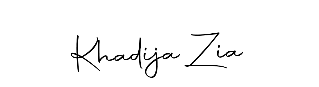 Also we have Khadija Zia name is the best signature style. Create professional handwritten signature collection using Autography-DOLnW autograph style. Khadija Zia signature style 10 images and pictures png