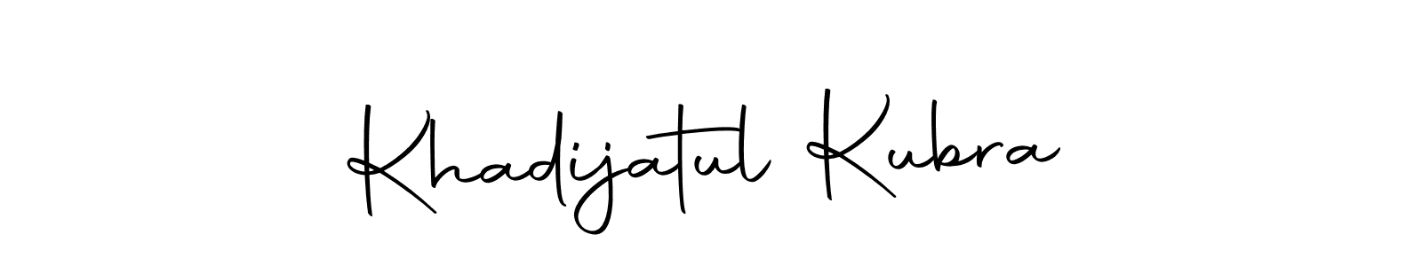 Khadijatul Kubra stylish signature style. Best Handwritten Sign (Autography-DOLnW) for my name. Handwritten Signature Collection Ideas for my name Khadijatul Kubra. Khadijatul Kubra signature style 10 images and pictures png