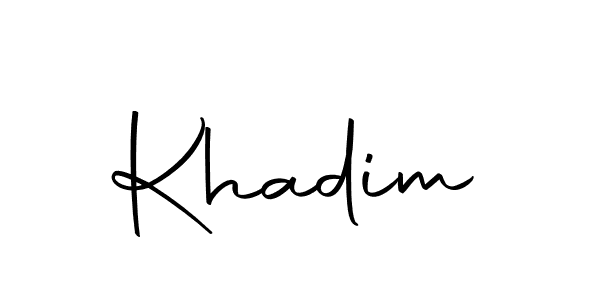 Here are the top 10 professional signature styles for the name Khadim. These are the best autograph styles you can use for your name. Khadim signature style 10 images and pictures png