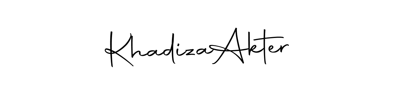 Design your own signature with our free online signature maker. With this signature software, you can create a handwritten (Autography-DOLnW) signature for name Khadiza  Akter. Khadiza  Akter signature style 10 images and pictures png