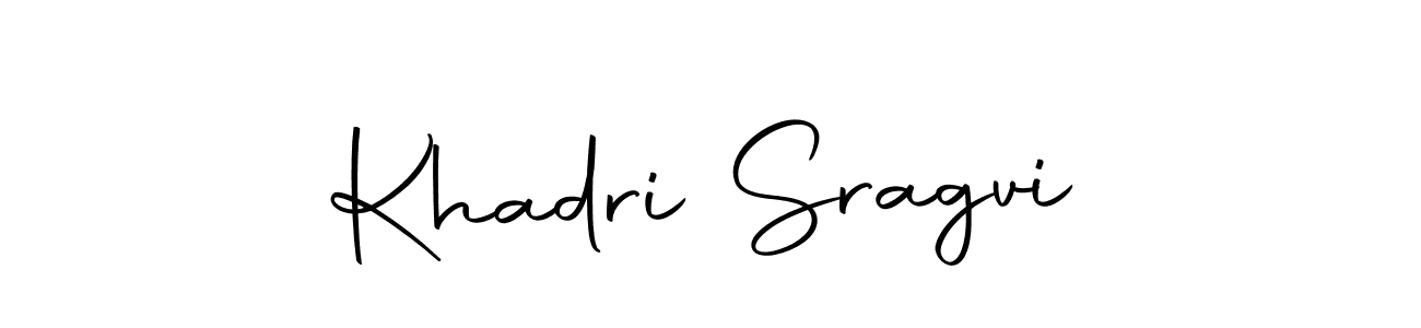 How to make Khadri Sragvi signature? Autography-DOLnW is a professional autograph style. Create handwritten signature for Khadri Sragvi name. Khadri Sragvi signature style 10 images and pictures png